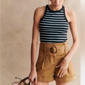 Sezane Rome Shorts 36 - Caramel NWOT